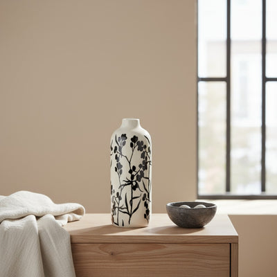 Wazon ceramiczny, ręcznie malowany BERRIES, 18 cm