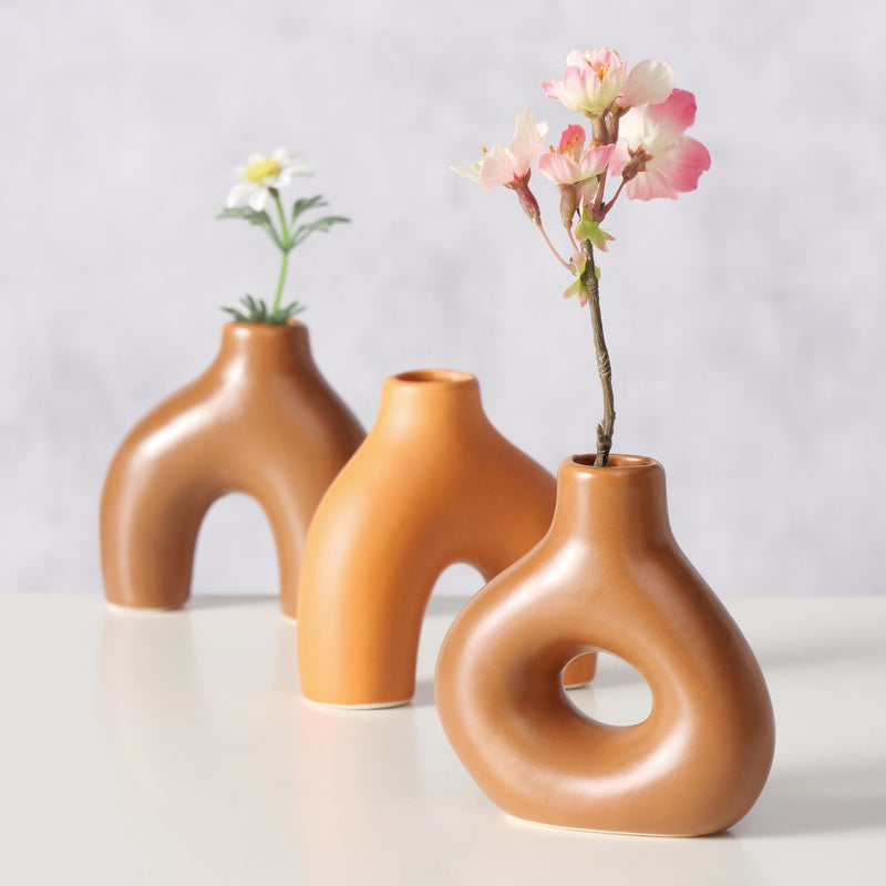 Zastaw wazonów METTY, 10 cm, ręcznie wykonane, 3 szt.