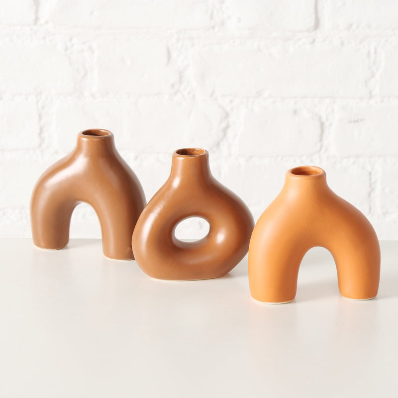 Zastaw wazonów METTY, 10 cm, ręcznie wykonane, 3 szt.