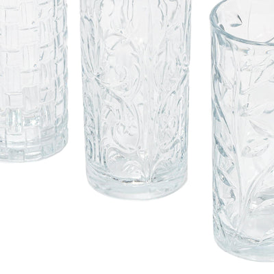 Zestaw 3 szklanek we wzory, 380 ml