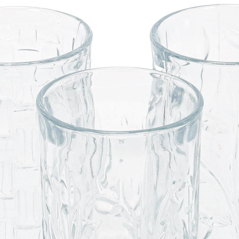 Zestaw 3 szklanek we wzory, 380 ml