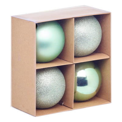 Zestaw bombek choinkowych, Ø 10 cm, 4 sztuki