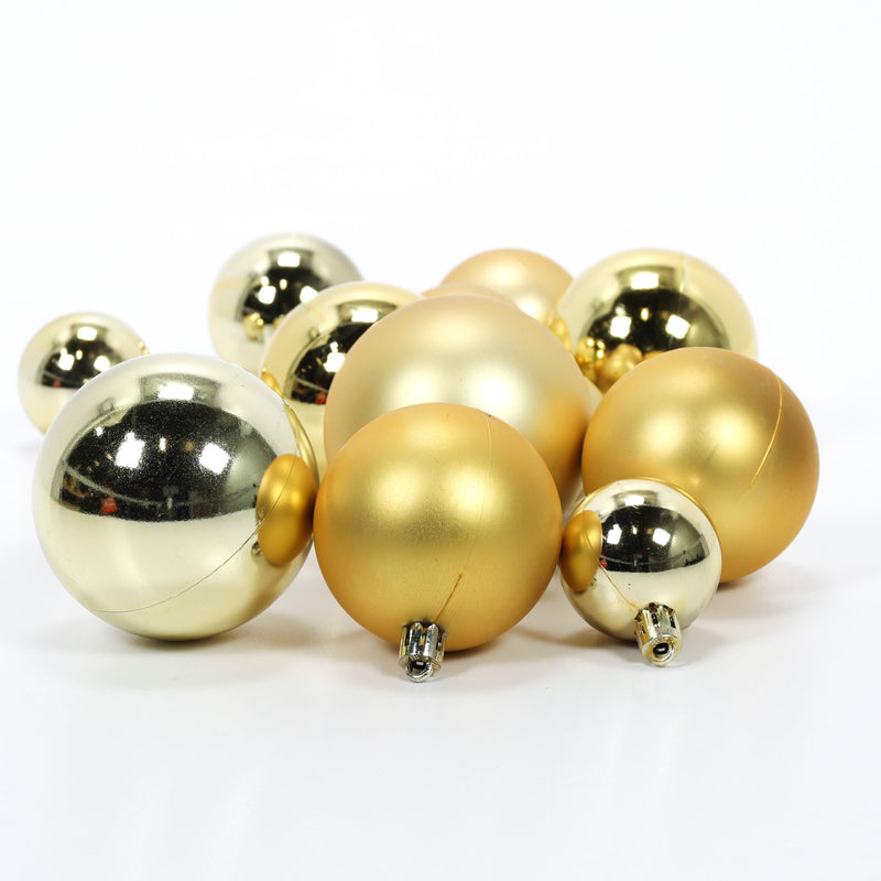 Zestaw bombek świątecznych w różnych rozmiarach, 60 szt.