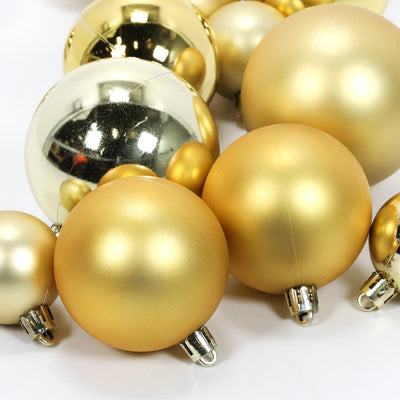 Zestaw bombek świątecznych w różnych rozmiarach, 60 szt.