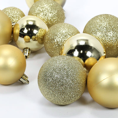 Zestaw bombek świątecznych w różnych rozmiarach, 70 szt.
