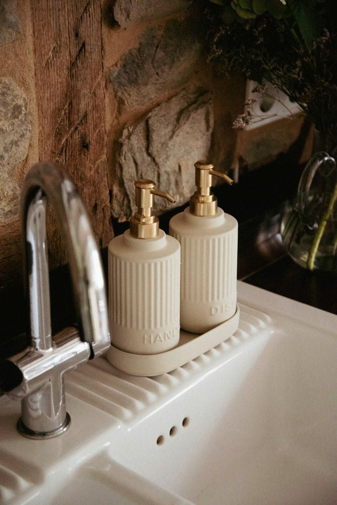 Zestaw dozowników z podstawką HEIDI, 2 x 550 ml