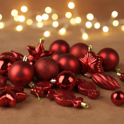 Zestaw ozdób na choinkę, różne kształty i rozmiary, 32 szt.