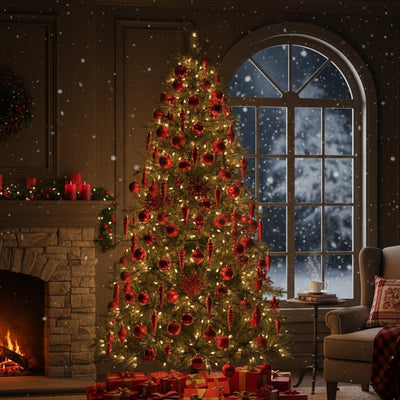 Zestaw ozdób świątecznych, 57 szt.