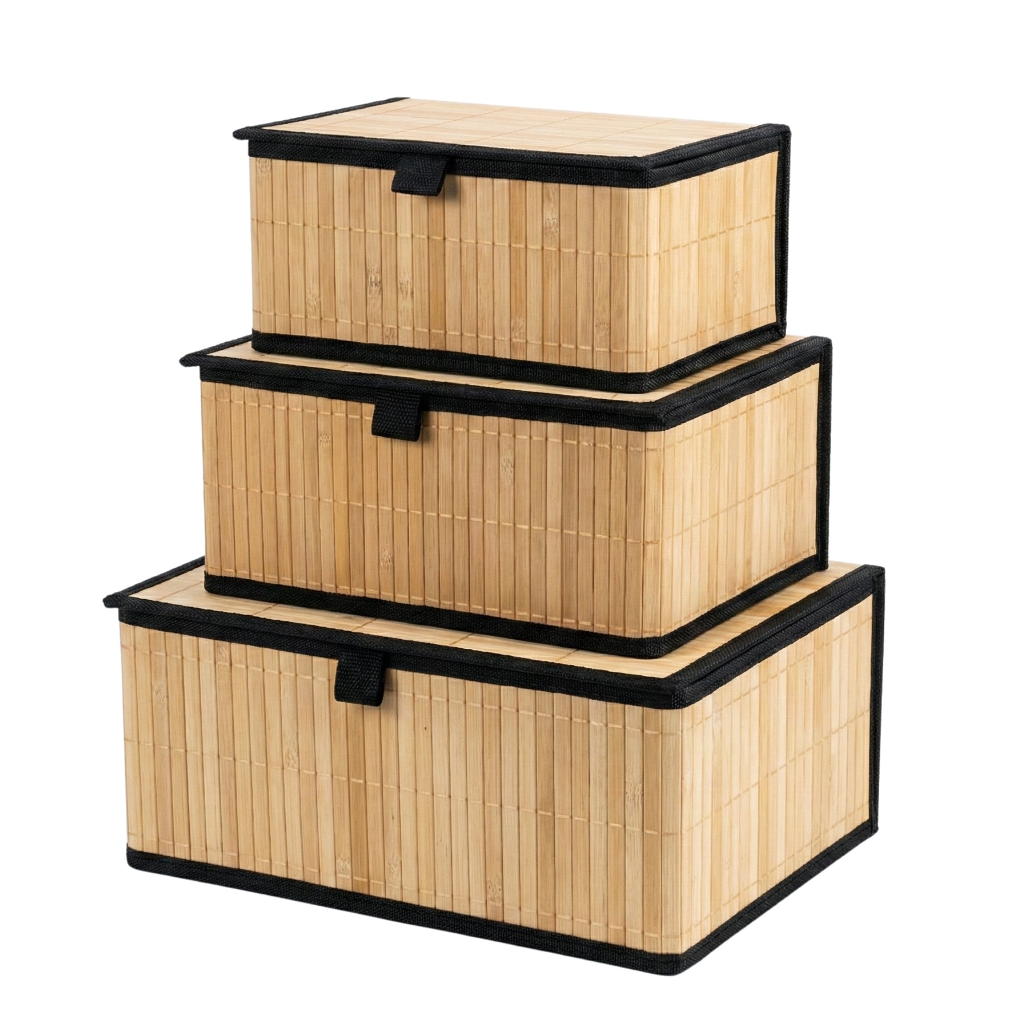 Zestaw zamykanych koszyków w trzech rozmiarach TILVA