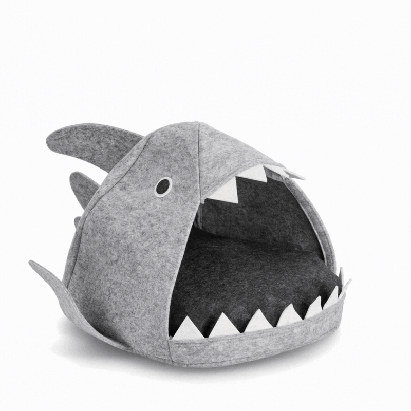 Domek dla kota - legowisko Shark, filcowy, 45x38x32 cm, ZELLER