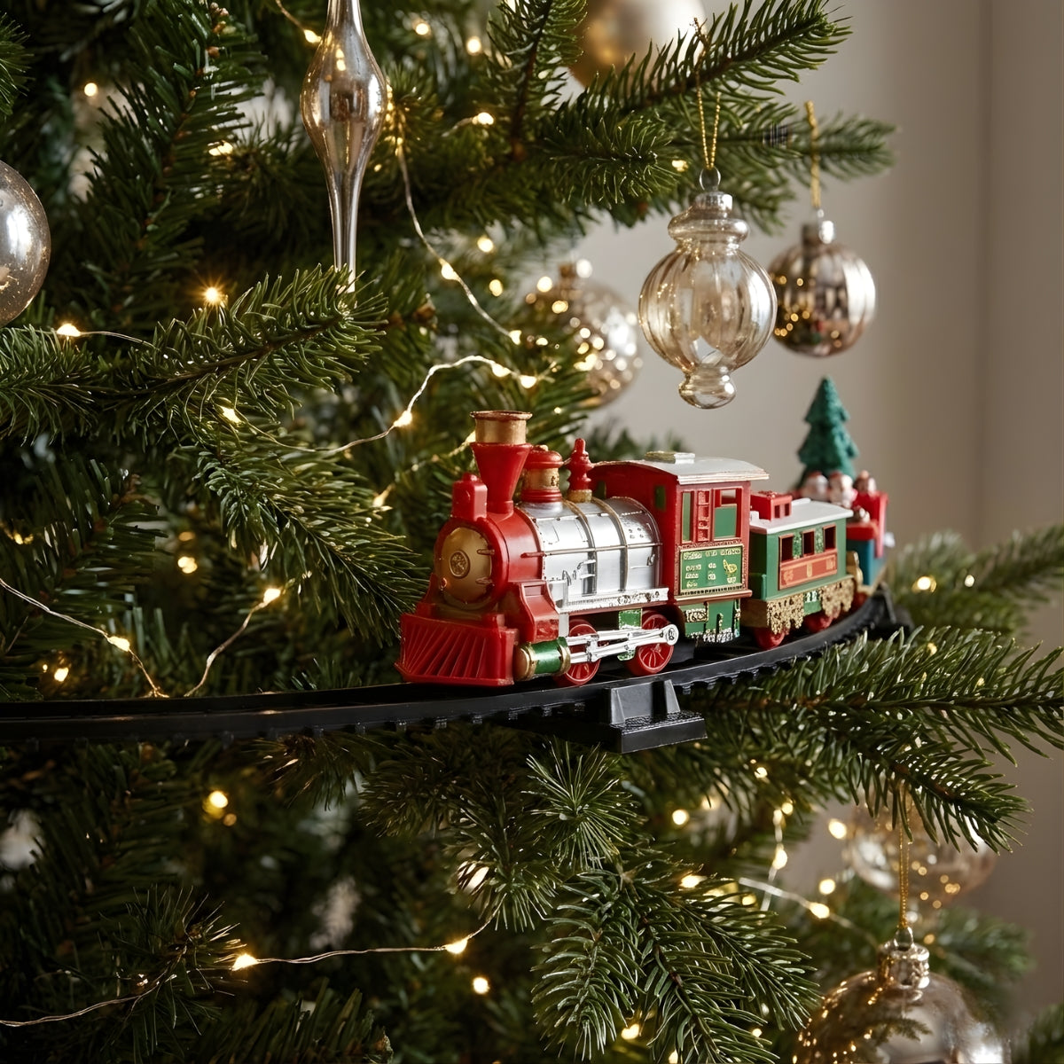 Świąteczny pociąg na choinkę, 23 elementy, Ø 87,5 cm