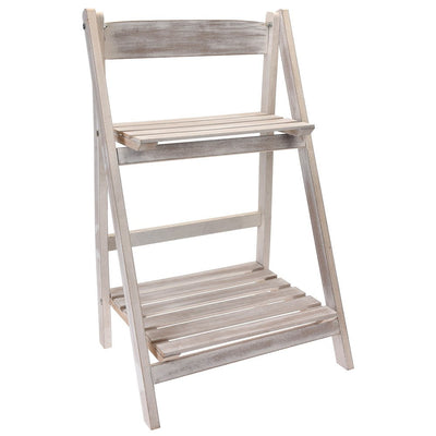 Drewniany stojak, kwietnik, organizer - 2 poziomy