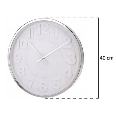 Okrągły zegar ścienny, wskazówkowy, Ø 40 cm