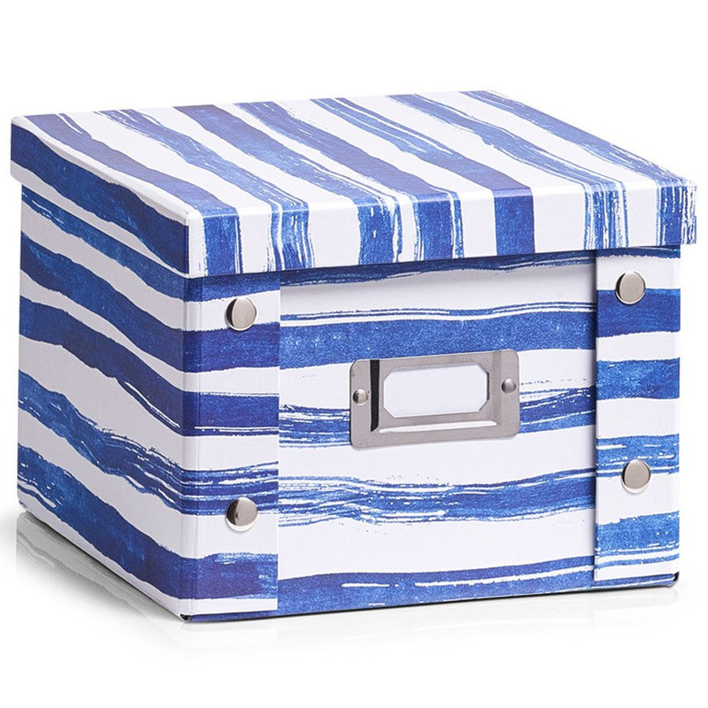 Pudełko do przechowywania BLUE STRIPES, 22x21x15 cm, ZELLER