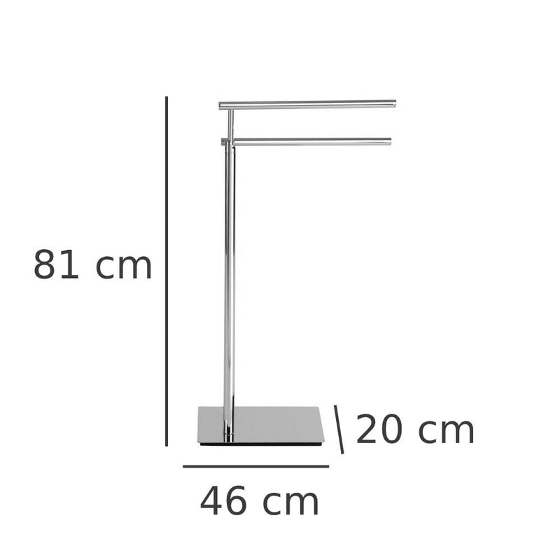 Łazienkowy stojak na ręczniki LISBOA - 2 ramienny, WENKO