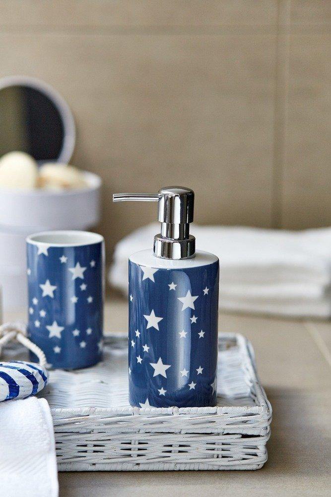 Ceramiczny pojemnik na szczoteczki do zębów STELLA BLUE, WENKO