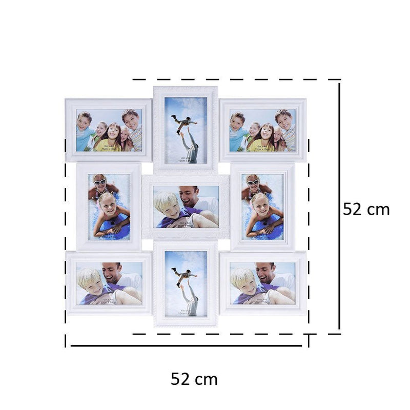 Ramka na 9 zdjęć, multirama 10x15 cm - kolor biały
