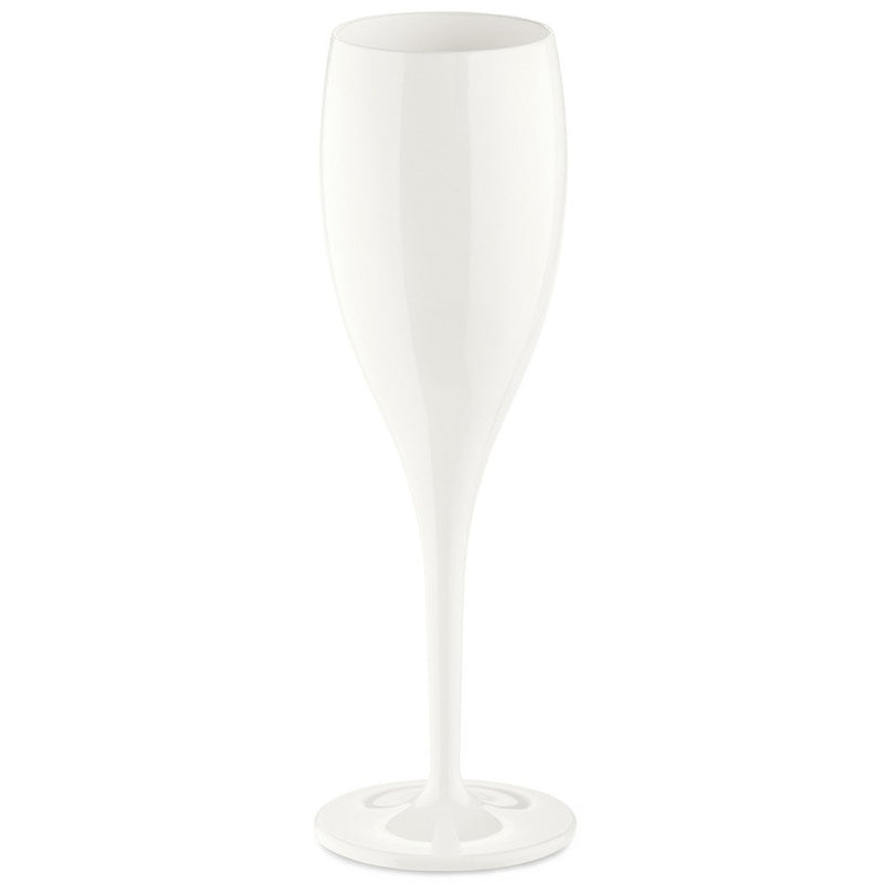 Kieliszki na szampana CHEERS - białe, 4 sztuki, KOZIOL