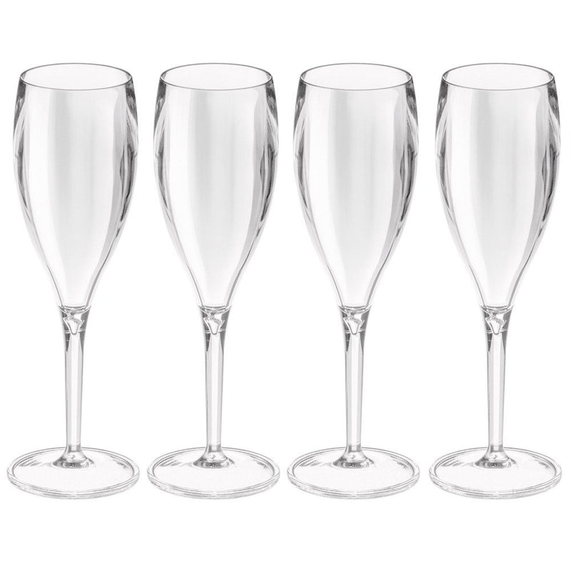 Kieliszki na szampana CHEERS - przeźroczyste, 4 sztuki, KOZIOL
