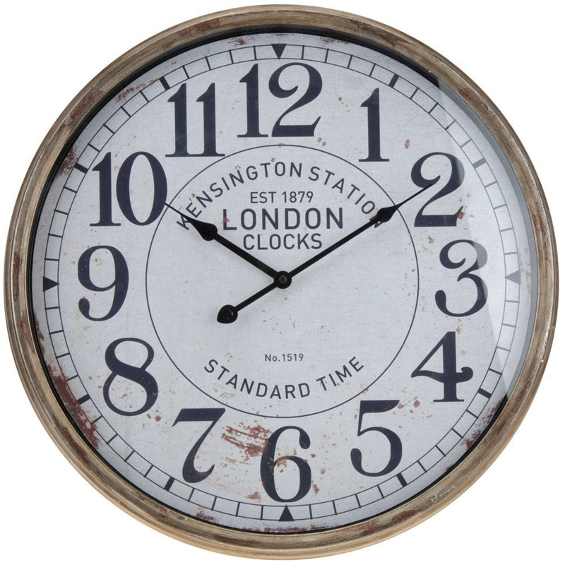Metalowy zegar ścienny, Ø 50 cm
