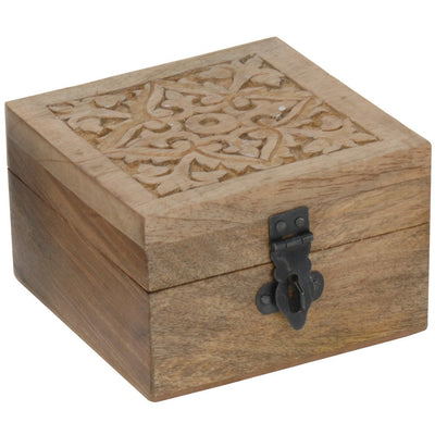 Drewniana szkatułka na drobiazgi, kolor naturalne drewno