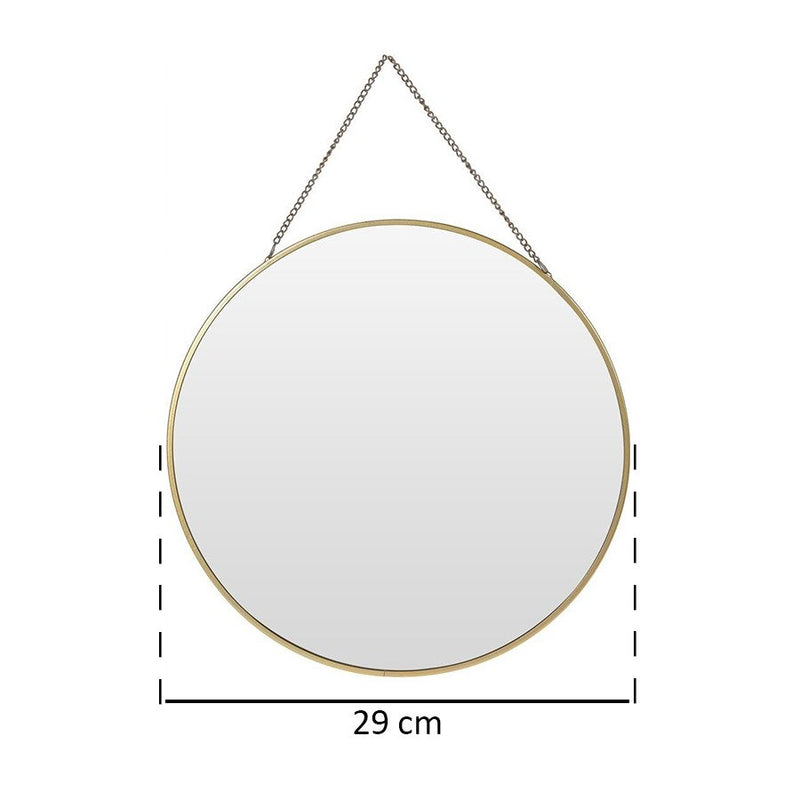 Okrągłe LUSTRO ścienne z zawieszką, Ø 29 cm