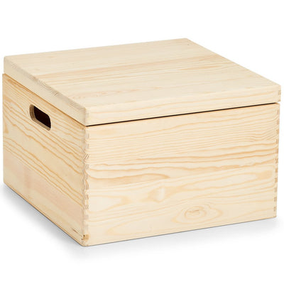Pojemnik na drobiazgi zamykany, pudełko z drewna sosnowego, łatwa w czyszczeniu skrzynka.