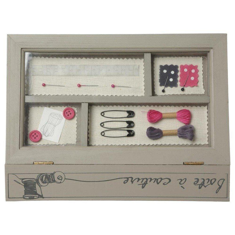Niciarka, dekoracyjne pudełko na drobiazgi - drewno, 28x21x11 cm