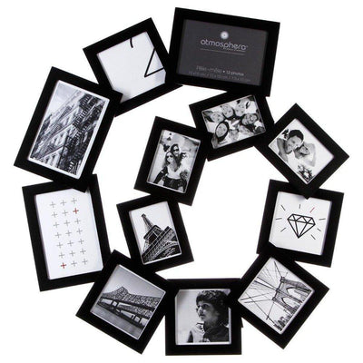 Ramka na 12 zdjęć, zdjęcia - multirama, w kształce SPIRALI  60 x 58 cm