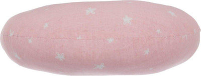Różowa poduszka dekoracyjna w kształcie KSIĘŻYCA - 30 x 27 cm