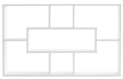 Półka ścienna MULTI - kolor biały, 76 x 9 x 48 cm