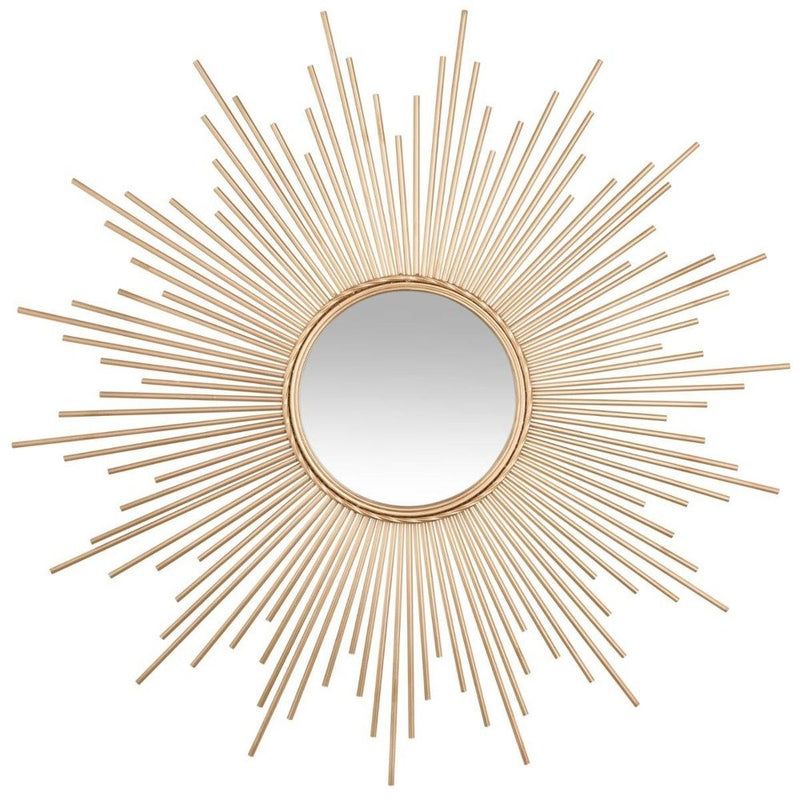Dekoracyjne lustro ścienne GOLD SUN Ø 98,5 cm
