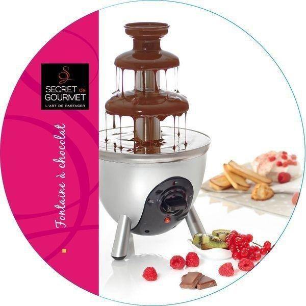 Fontanna czekoladowa, elektryczna dla 4 - 8 osób - fondue obrotowe
