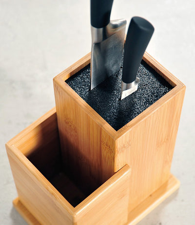Blok kuchenny do noży z bambusa