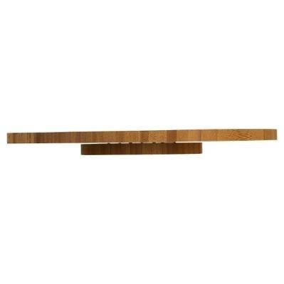 Obrotowa deska do serwowania przekąsek, bambusowa patera 1-poziomowa, Ø 35 cm