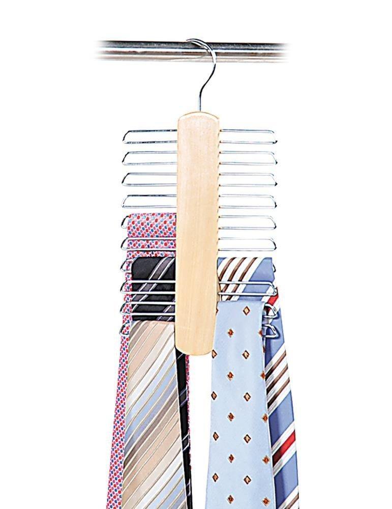 Wieszak na krawaty, użyteczny organizer krawatów do szafy lub garderoby