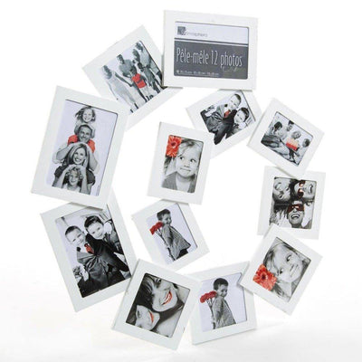 Ramka na 12 zdjęć, zdjęcia - multirama, w kształce SPIRALI  60 x 58 cm