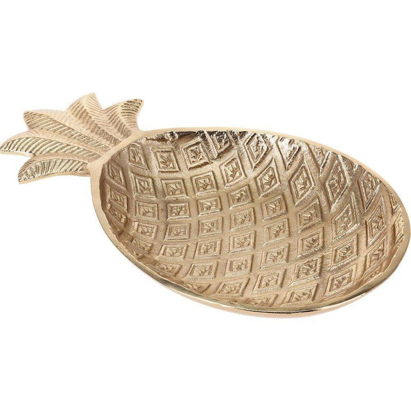 Dekoracyjna miska na drobiazgi ANANAS - kolor złoty
