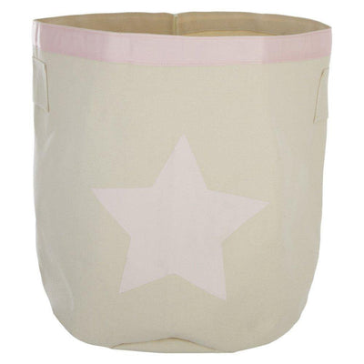 Pojemnik tekstylny na zabawki STAR, kolor różowy z gwiazdą, Atmosphera
