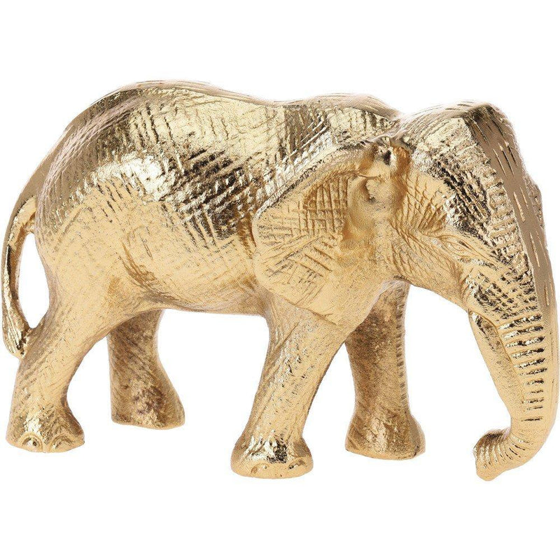 Dekoracyjna figura słonia, aluminium, wysoka precyzja, 21 cm wysokości, stylowa, egzotyczna dekoracja
