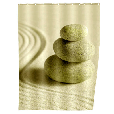 Zasłona prysznicowa Sand and Stone, tekstylna, 180x200 cm, WENKO