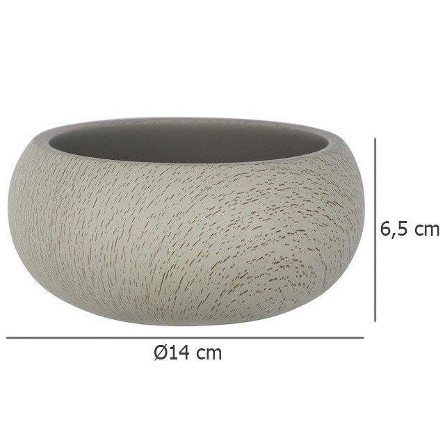 Pojemnik na akcesoria kosmetyczne, nowoczesna miska łazienkowa JOY wykonana z cementu - WENKO