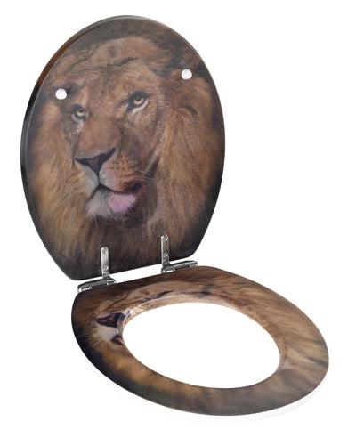 Deska sedesowa z nadrukiem 3D LION z MDF, WENKO