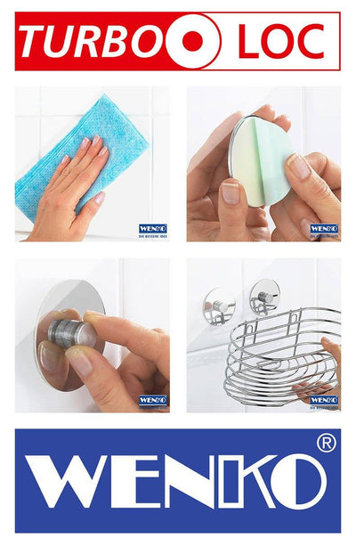 Dozownik ścienny do mydła w płynie, elegancki pojemnik stalowy DETROIT z systemem łatwego montażu - WENKO
