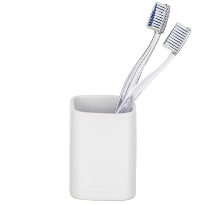Pojemnik na szczoteczki do zębów i pastę, elegancki kubeczek ceramiczny HEXA - WENKO