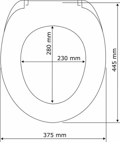 Uniwersalna deska sedesowa z systemem spowolnionego opadania Easy-Close, model Sabbia
