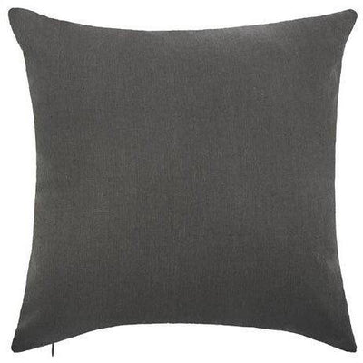 Poduszka dekoracyjna w ciemnoszarym kolorze, kwadratowy produkt ozdobny z tworzyw sztucznych.