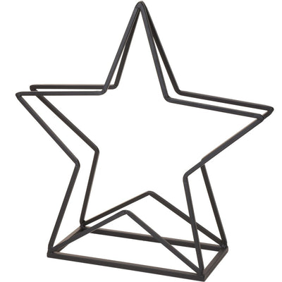 Metalowy stojak w kształcie Gwiazdki, stojak na drewno kominkowe