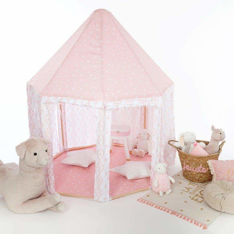Namiot dla dzieci różowy, 119,5 x 119,5 x 140 cm, Atmosphera Créateur for Kids