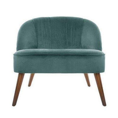 Fotel wypoczynkowy do salonu z zieloną tapicerką, modne i wygodne krzesło